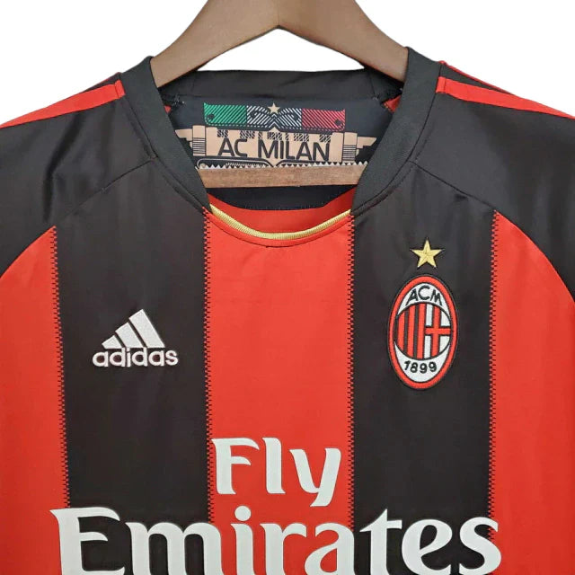 Camisa Milan Retrô 2010/2011 Vermelha e Preta - Adidas