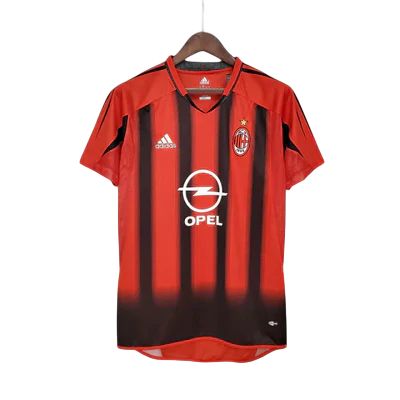Camisa Milan Retrô 2004/2005 Vermelha e Preta - Adidas