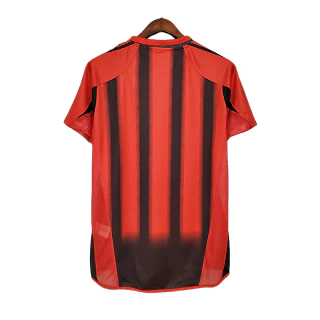 Camisa Milan Retrô 2004/2005 Vermelha e Preta
