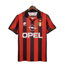 Camisa Milan Retrô 1996/1997 Vermelha e Preta - Lotto