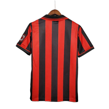 Camisa Milan 1996/97 Vermelha e Preta Lotto Retrô