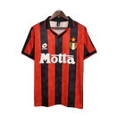 Camisa Milan Retrô 1993/1994 Vermelha e Preta - Lotto