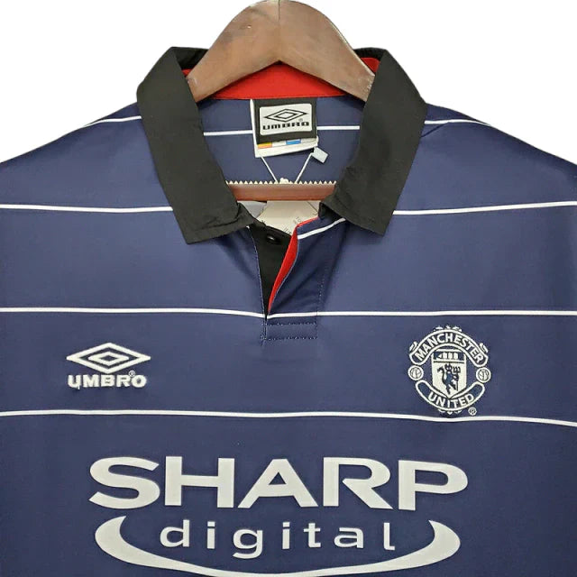 Camisa Manchester United Retrô 1999/2000 Azul - Umbro