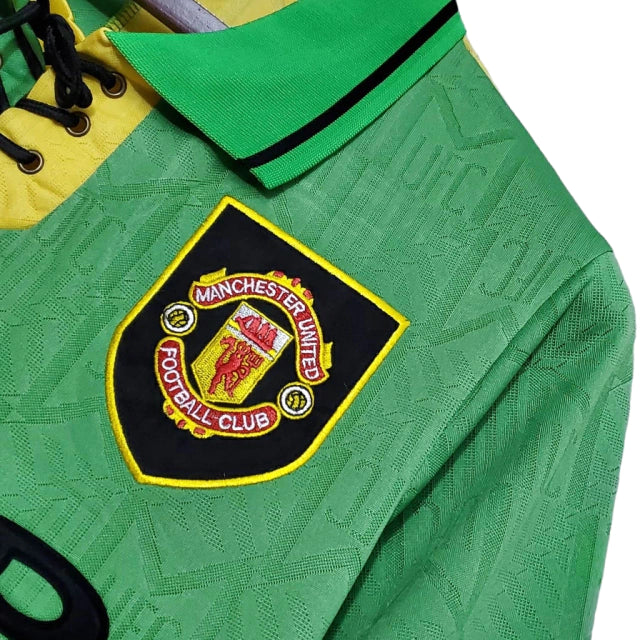 Camisa Manchester United Retrô 1992/1994 Verde e Amarela - Umbro