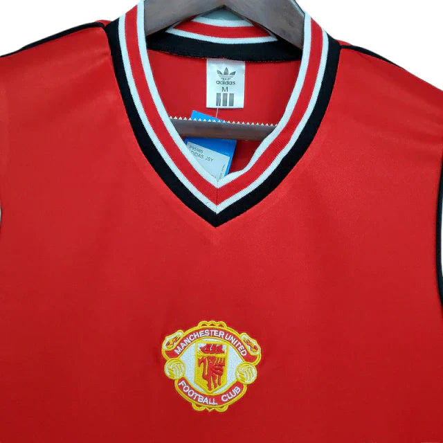 Camisa Manchester United Retrô 1985/1986 Vermelha - Adidas