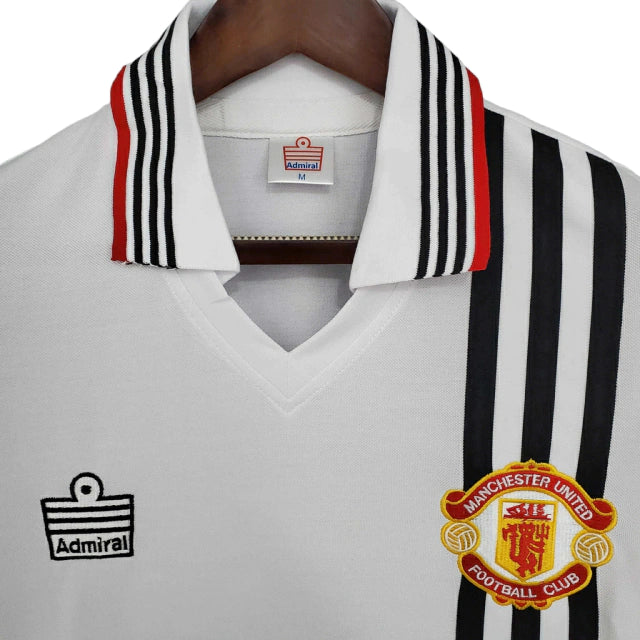 Camisa Manchester United Retrô 1975/1980 Branca - Admiral