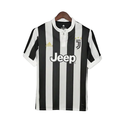 Camisa Juventus Retrô 2017/2018 Preta e Branca - Adidas