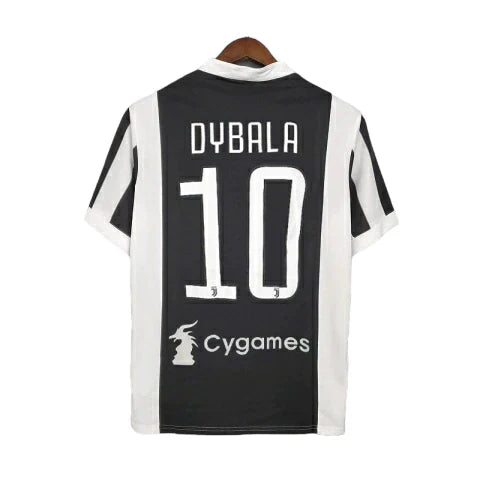 Camisa Juventus Retrô 2017/2018 Preta e Branca