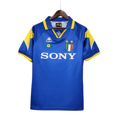 Camisa Juventus Retrô 1995/1997 Azul e Amarela - Kappa
