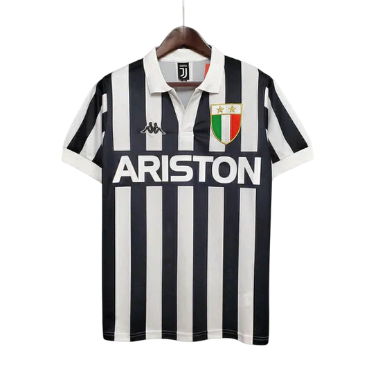 Camisa Juventus Retrô 1984/1985 Preta e Branca - Kappa