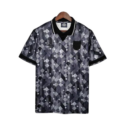 Camisa Inglaterra Retrô 1990 Preta e Branca - Umbro