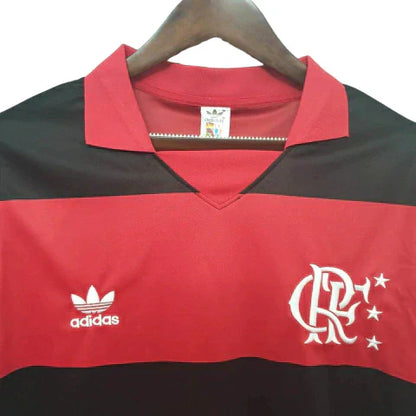 Camisa Flamengo 1982/83 Home Vermelha e Preto Retrô
