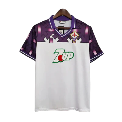 Camisa Fiorentina 1992/93 Branca e Roxa Lotto Retrô