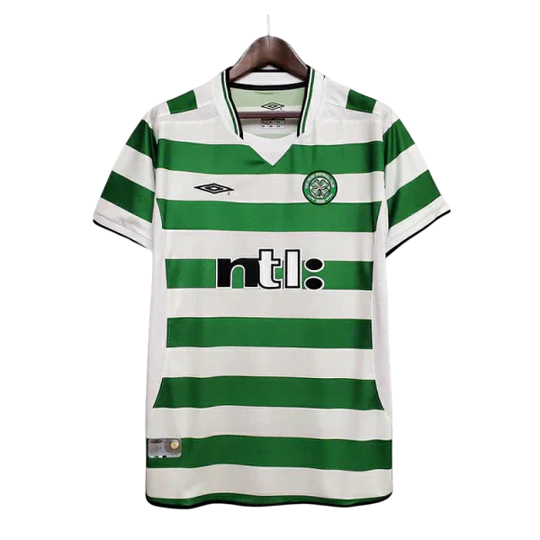 Camisa Celtic Retrô 2001/2003 Verde e Branca - Umbro