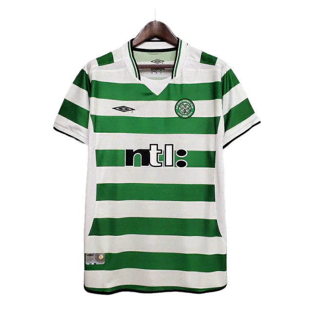 Camisa Celtic Retrô 2001/2003 Verde e Branca - Umbro