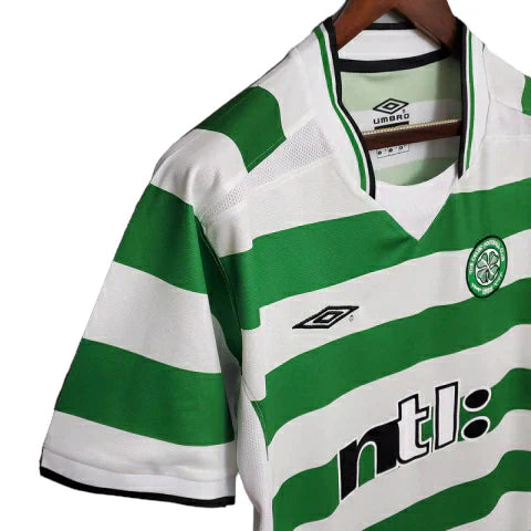 Camisa Celtic Retrô 2001/2003 Verde e Branca - Umbro