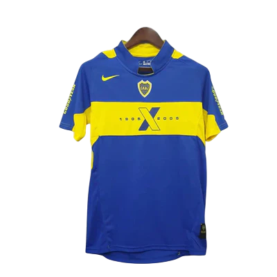 Camisa Boca Juniors Retrô 2005 Azul e Amarela - Nike