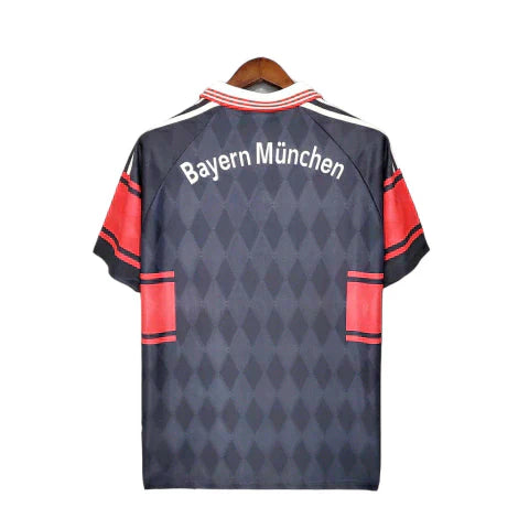 Camisa Bayern Retrô 1997/1999 Preta e Vermelha