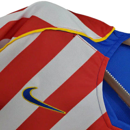Camisa Atlético de Madrid 2004/05 Vermelha e Branca Retrô