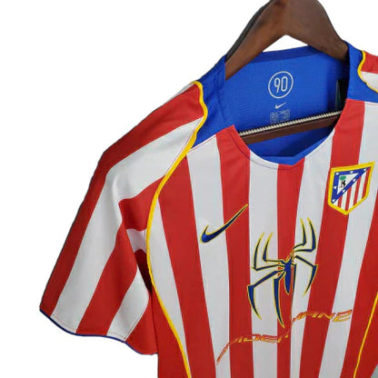 Camisa Atlético de Madrid 2004/05 Vermelha e Branca Retrô