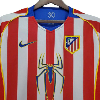 Camisa Atlético de Madrid 2004/05 Vermelha e Branca Retrô
