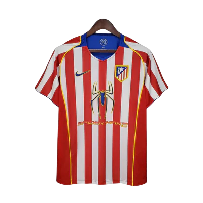 Camisa Atlético de Madrid 2004/05 Vermelha e Branca Retrô