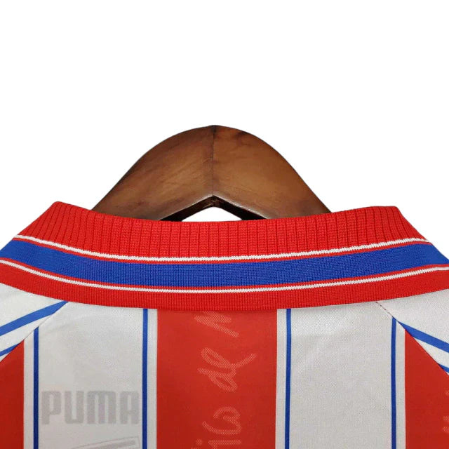 Camisa Atlético de Madrid Retrô 1996/1997 Branca e Vermelha