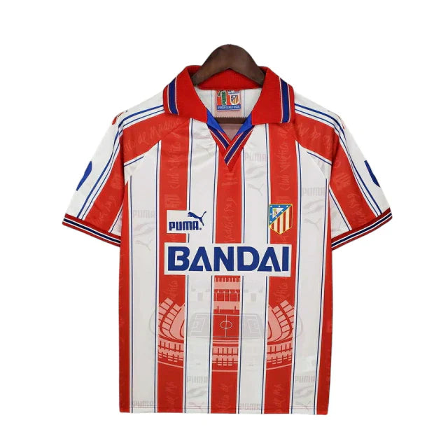 Camisa Atlético de Madrid Retrô 1996/1997 Branca e Vermelha - Puma