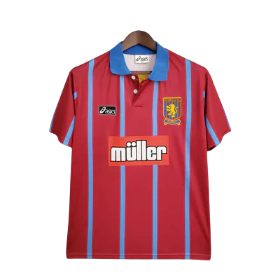 Camisa Aston Villa Retrô 1993/1995 Vermelha - Asics