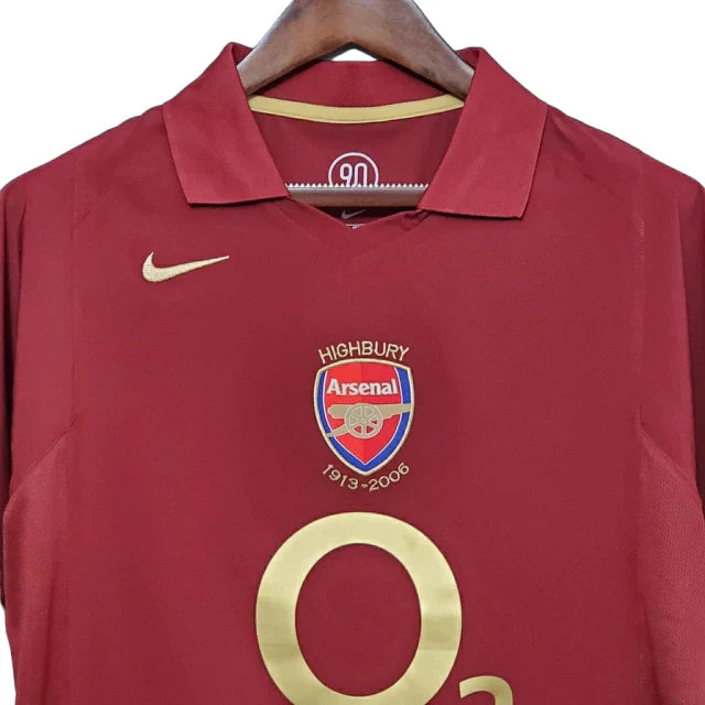 Camisa Arsenal Retrô 2005/2006 Vinho