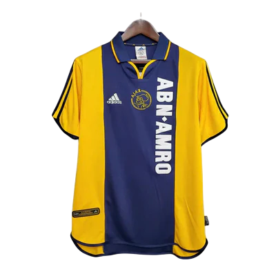 Camisa Ajax Retrô 2000/2001 Azul e Amarela - Adidas