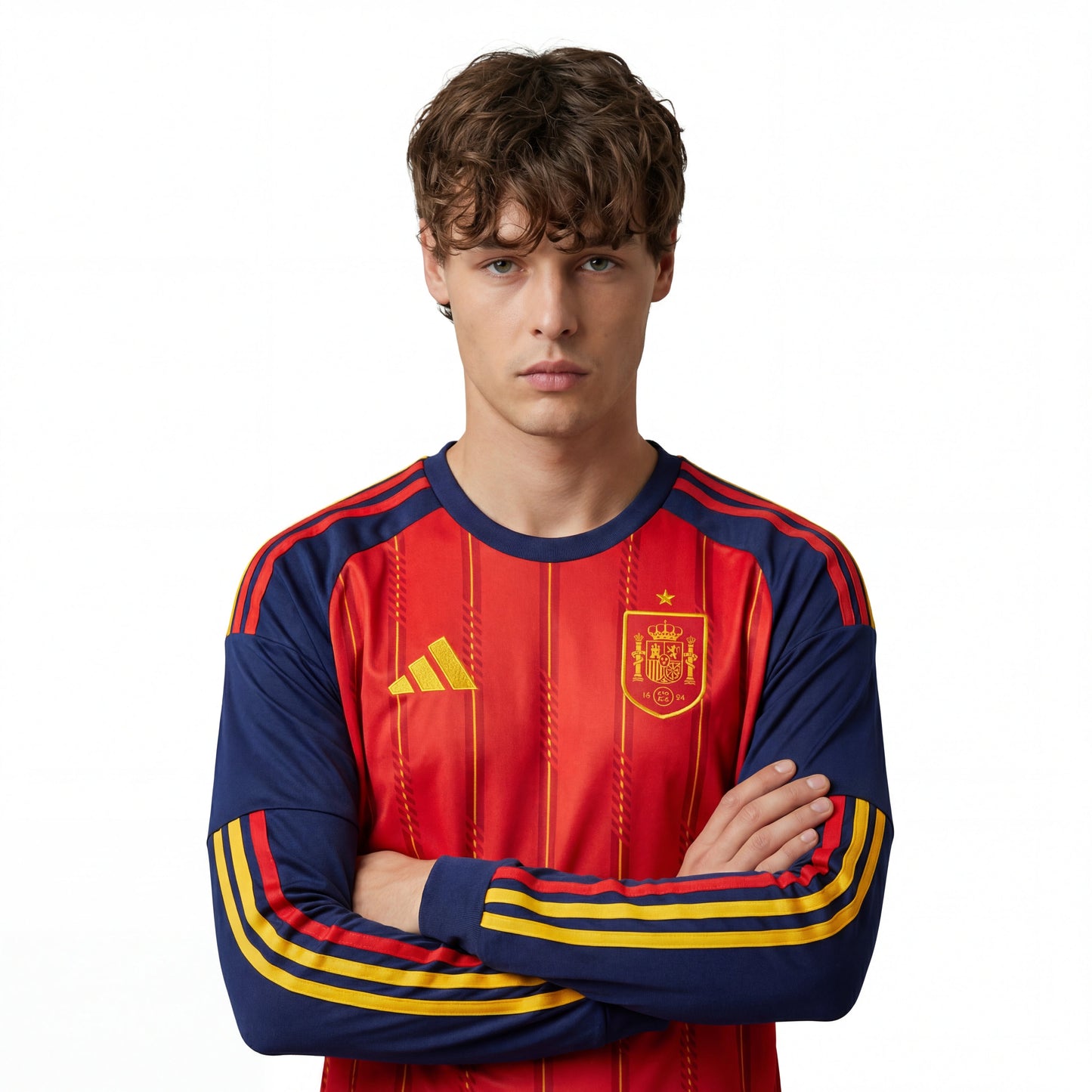 Camisa Manga Longa Espanha Home 2026 - Torcedor Masculina