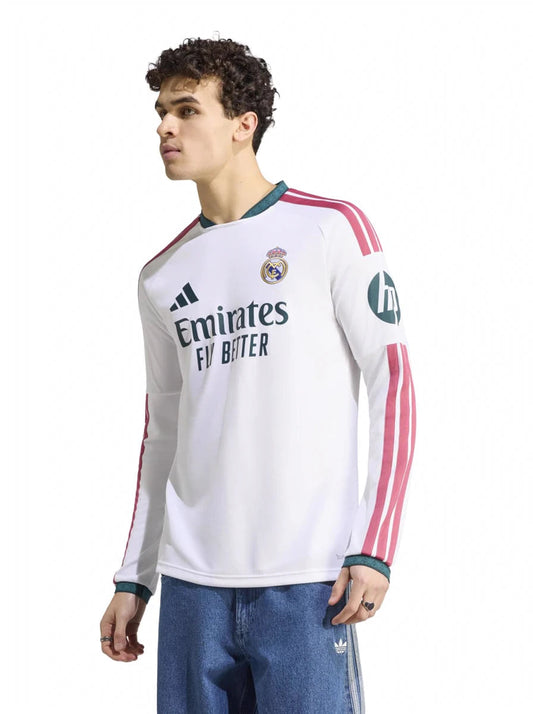 Camisa Real Madrid Home Manga Longa 26/27 Frente